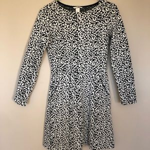 H&M Animal Print Sweater Dress